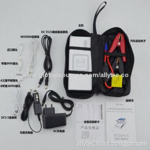 Multifunction Jump Starter with 12,000mAh, Start 12V Vehicle, Used for Cars, Mobiles, Laptops
